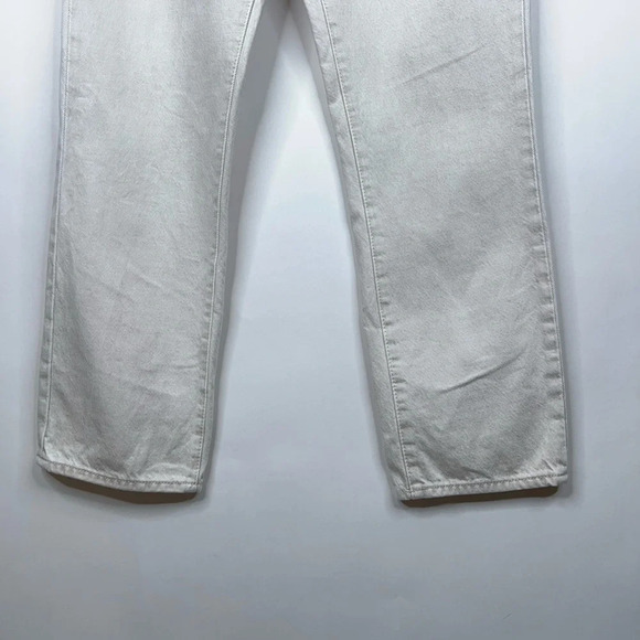 Rolla's High Rise Original Straight Jeans Cream Neutral 100% Cotton Size 28 - Picture 4 of 11
